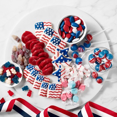 Williams Sonoma Red, White & Blue Iced Cookies