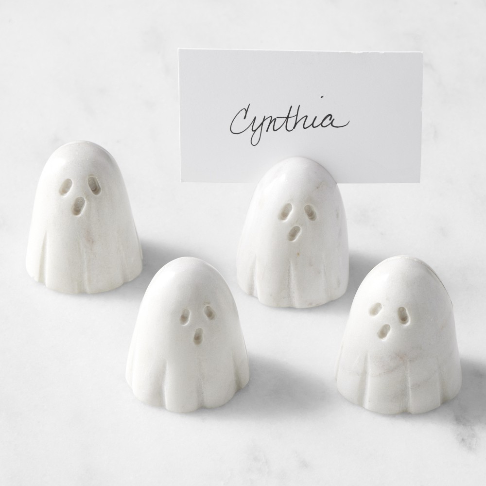 Figural Ghost Name Card Holders, Set of 4