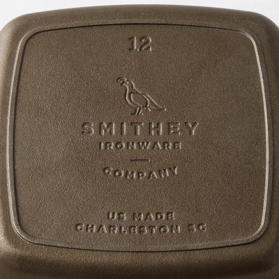 Smithey Seasoned Cast Iron Grill Pan, 12