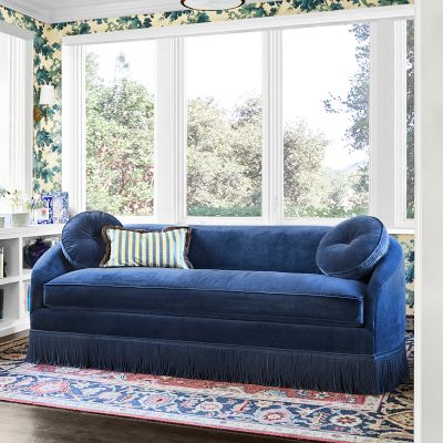 Camile Sofa with Samuel & Sons Fringe (76
