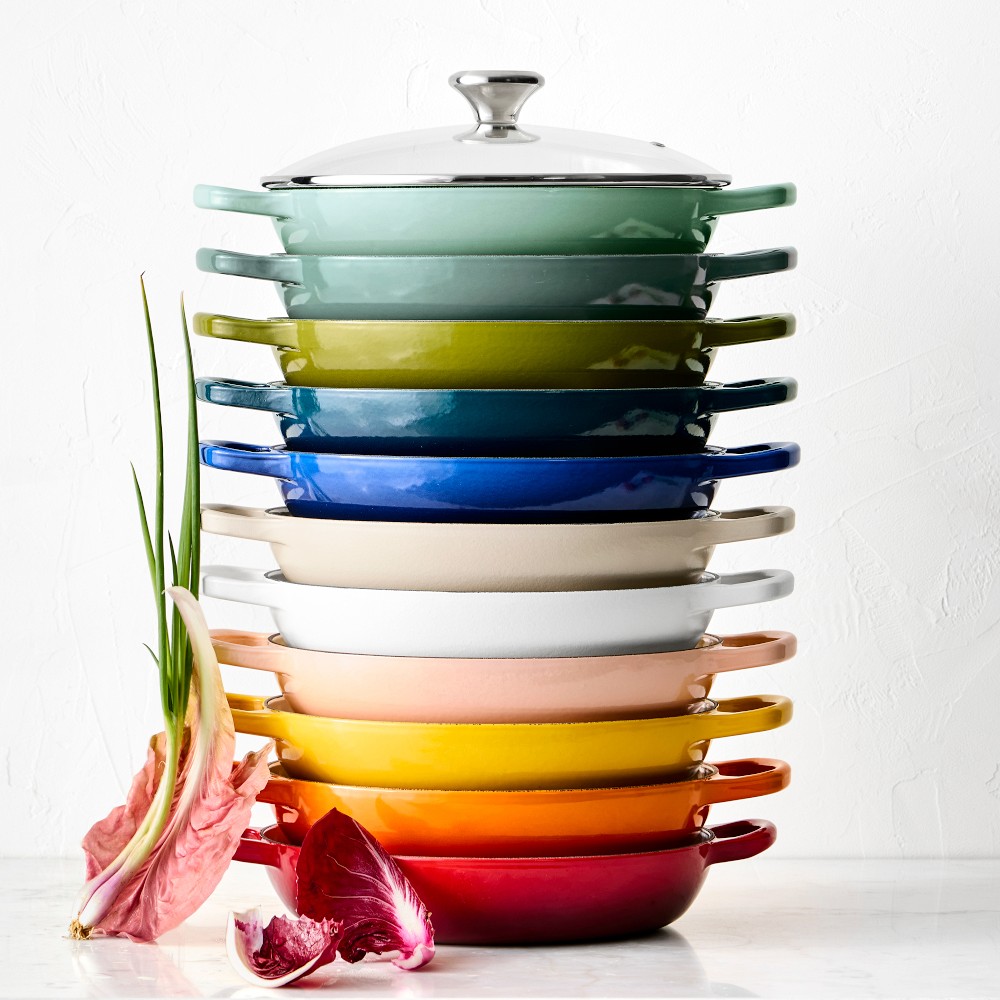 Le Creuset Signature Enameled Cast Iron Braiser with Glass Lid, 2 1/4-Qt.
