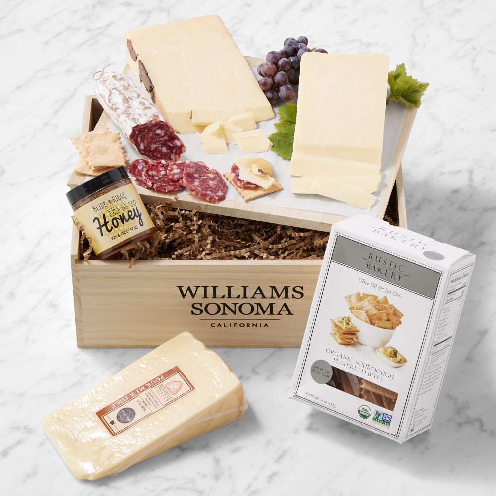 Williams Sonoma Cheese & Charcuterie Gift Crate