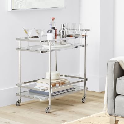 Truman Rectangular Bar Cart (32