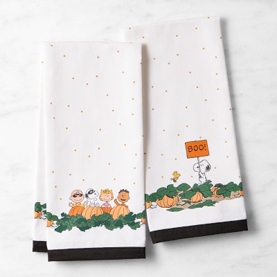 PEANUTS™ x Williams Sonoma Halloween Great Pumpkin Towels, Set of 2