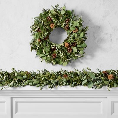 Jeff Leatham x Williams Sonoma Live Sonoma Winter Classic Wreath & Garland