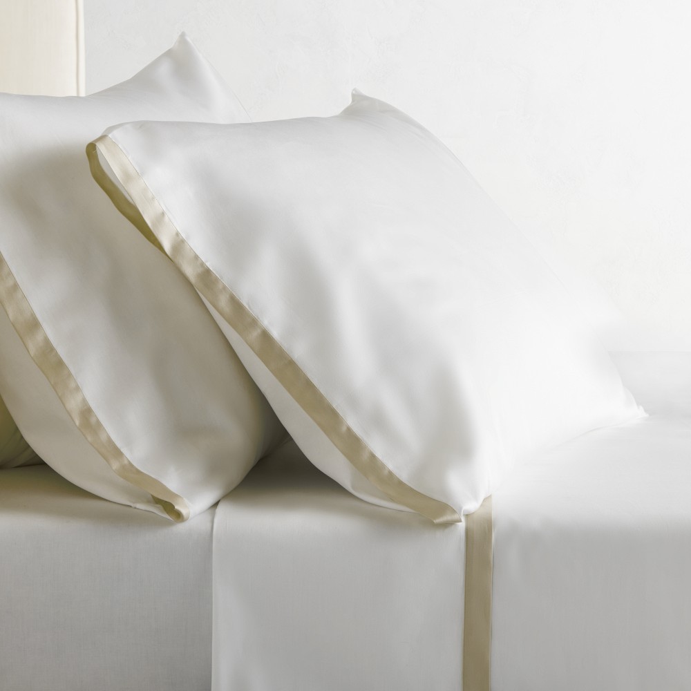 Chambers® Italian Border 300TC Sateen Pillowcases, Set of 2