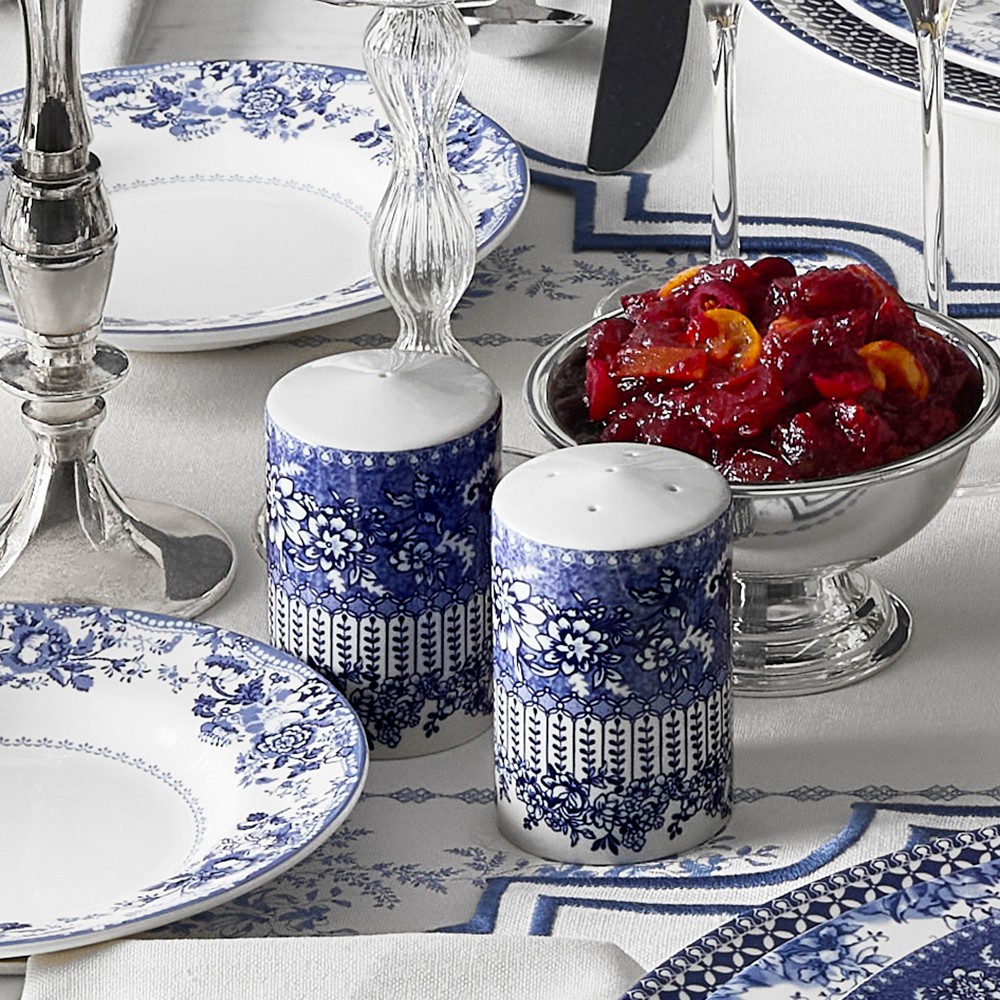 English Floral Salt & Pepper Shakers
