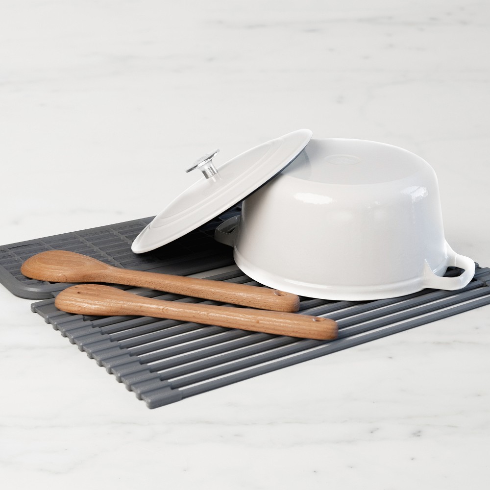 OPEN BOX: Dorai Over the Sink Dish Pad, Slate