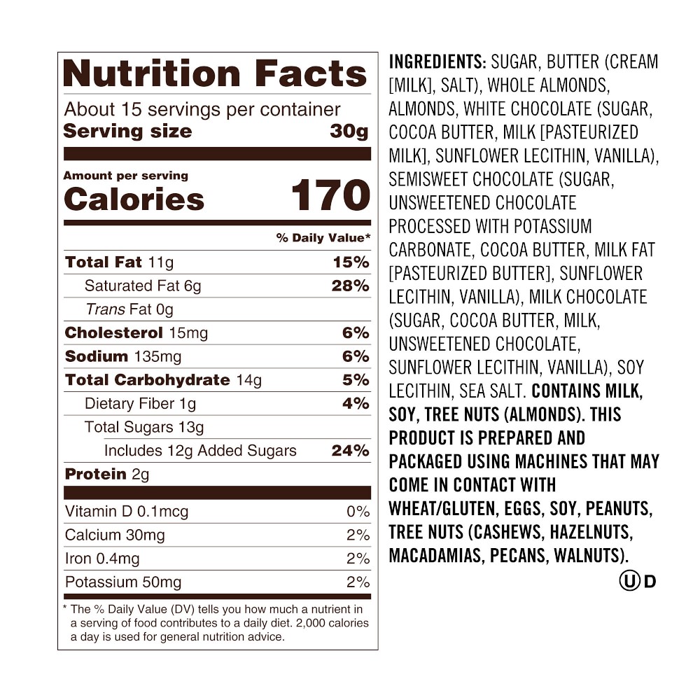 Williams Sonoma Handcrafted Toffee Trio