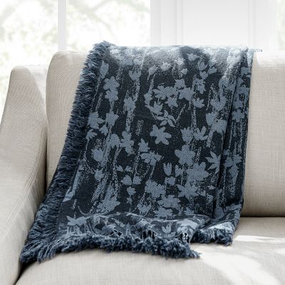 Wildflower Jacquard Wool Throw