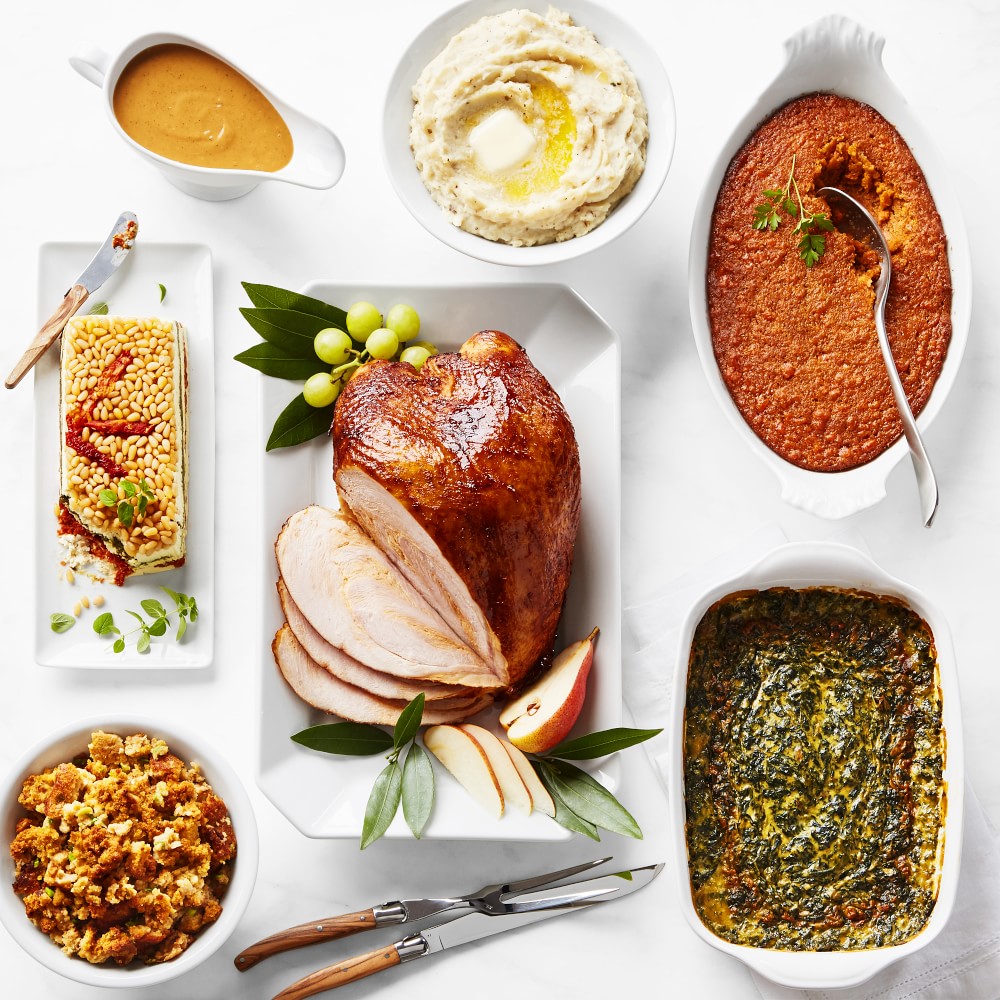 Complete Southern Smoked Turkey Breast Thanksgiving Dinner, Serves 6