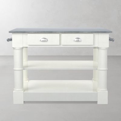 Barrelson Single Kitchen Island with Italian Basalt Top (49