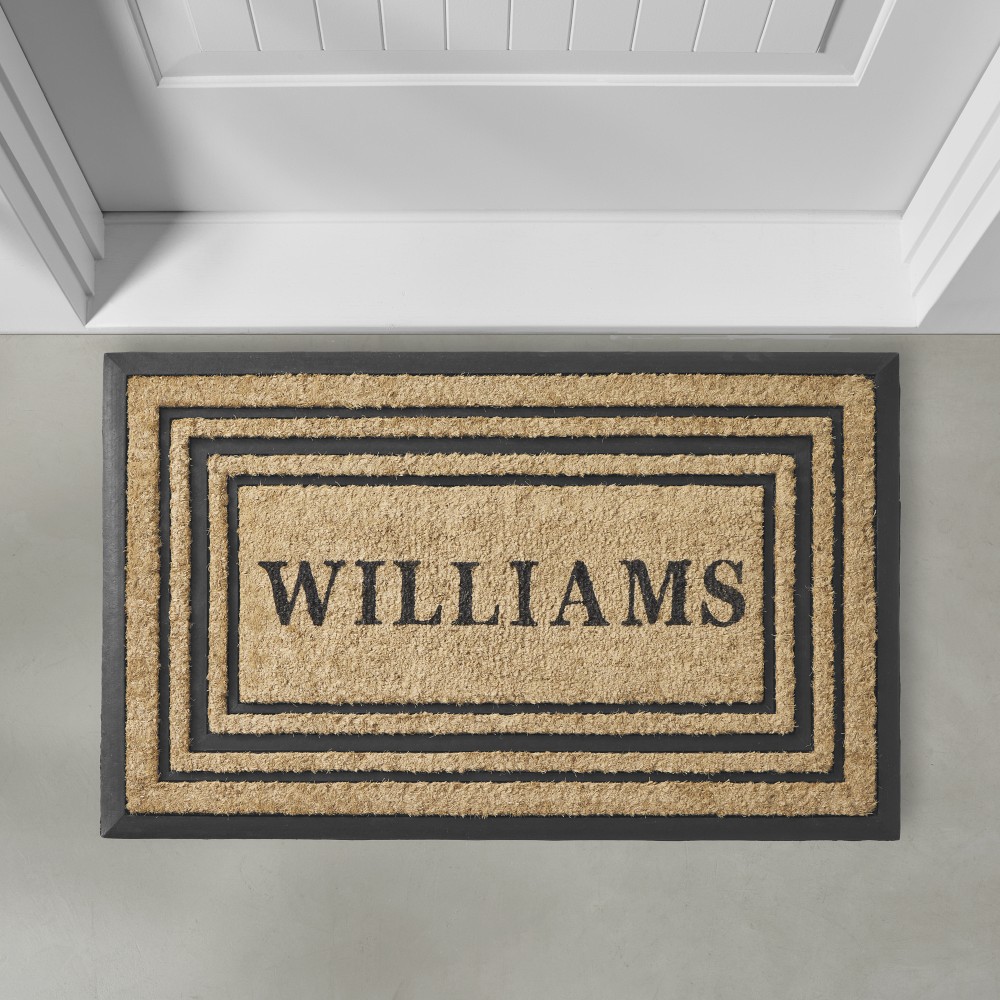 Williams Sonoma Triple Picture Frame Doormat