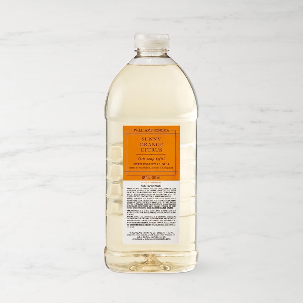 Williams Sonoma Sunny Orange Citrus Dish Soap Refill, 68oz.