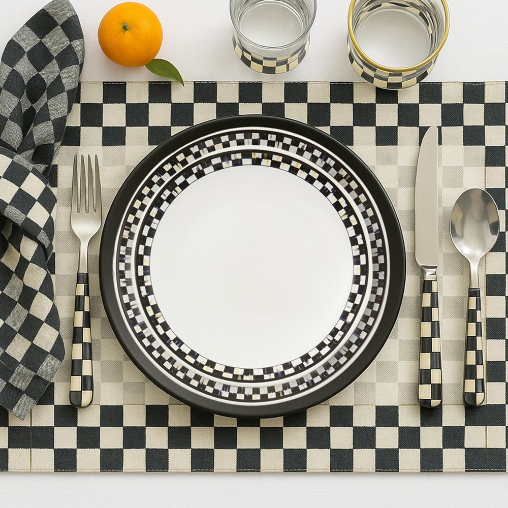 MacKenzie-Childs Everyday Stoneware Appetizer Plates, Set of 4
