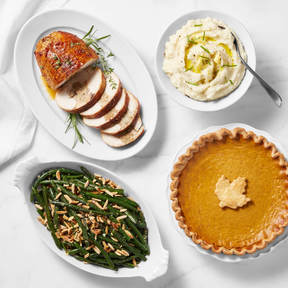 Williams Sonoma Complete Thanksgiving Stuffed Turkey Breast Dinner, Serves 4