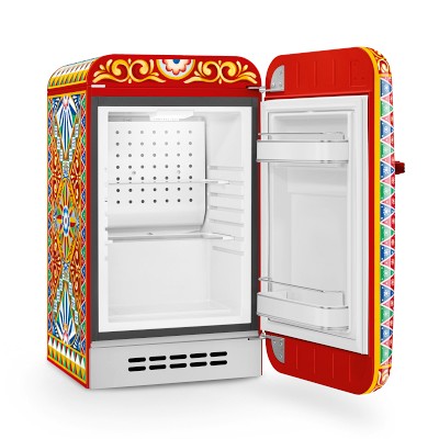 SMEG Dolce & Gabbana Fab 5 Refrigerator, Sicily Is My Love