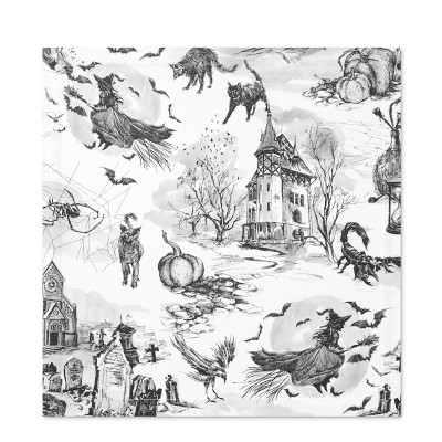 Spooky Soirée Toile Napkins, Set of 4