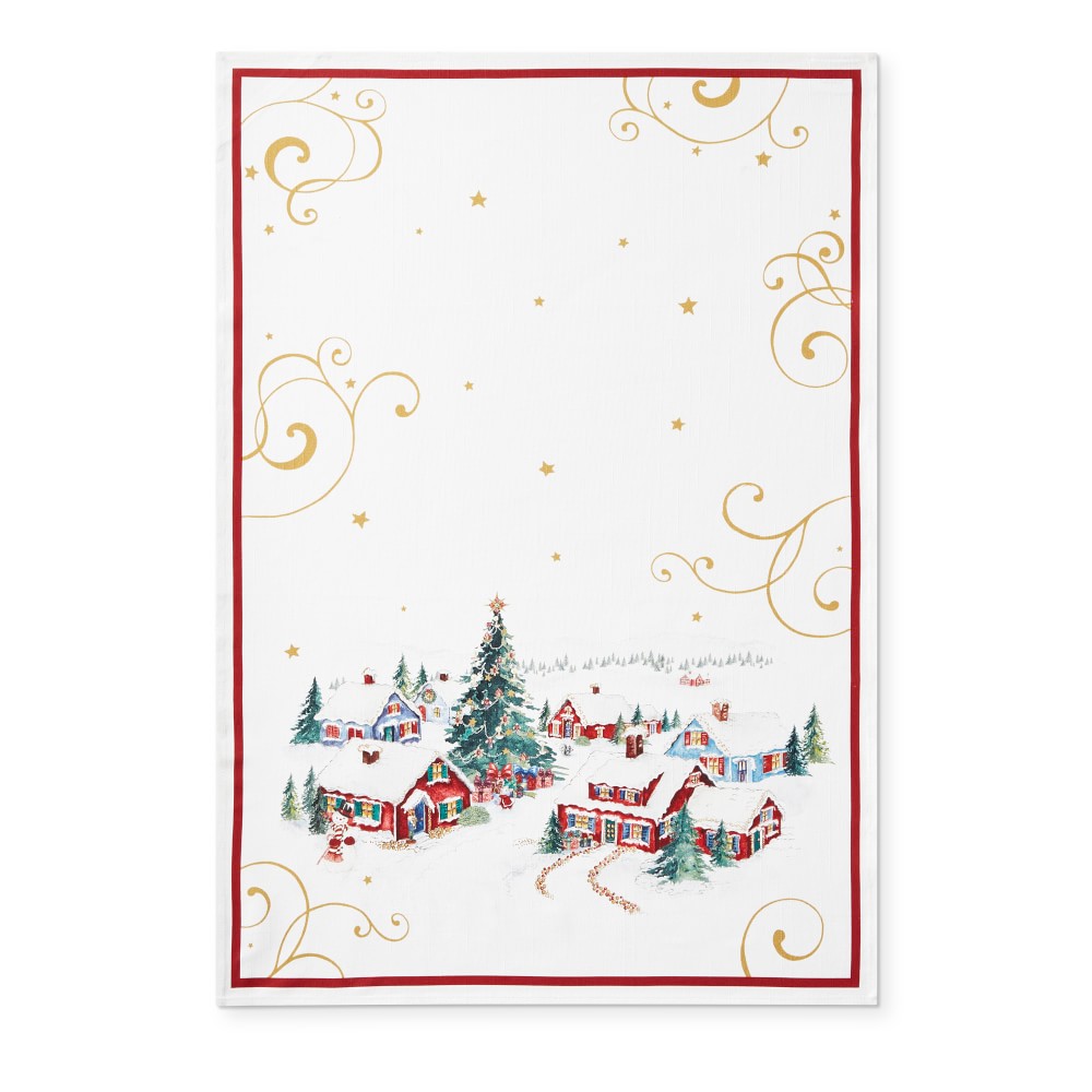 'Twas the Night Before Christmas Village Towels, Set of 2