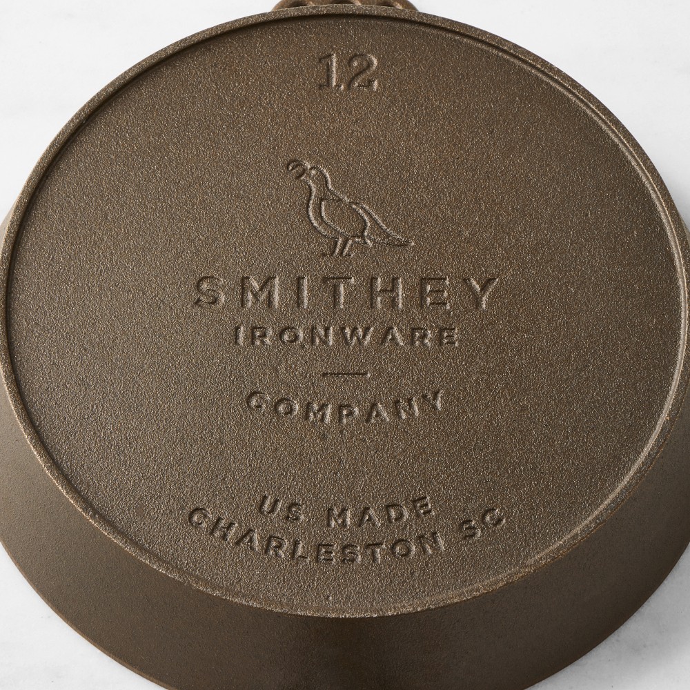 Smithey Seasoned Cast Iron Flat Top Griddle & Skillet Set, 12