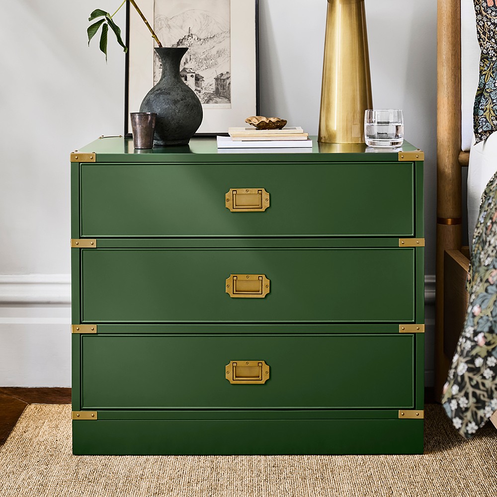 Campaign 3-Drawer Nightstand (30
