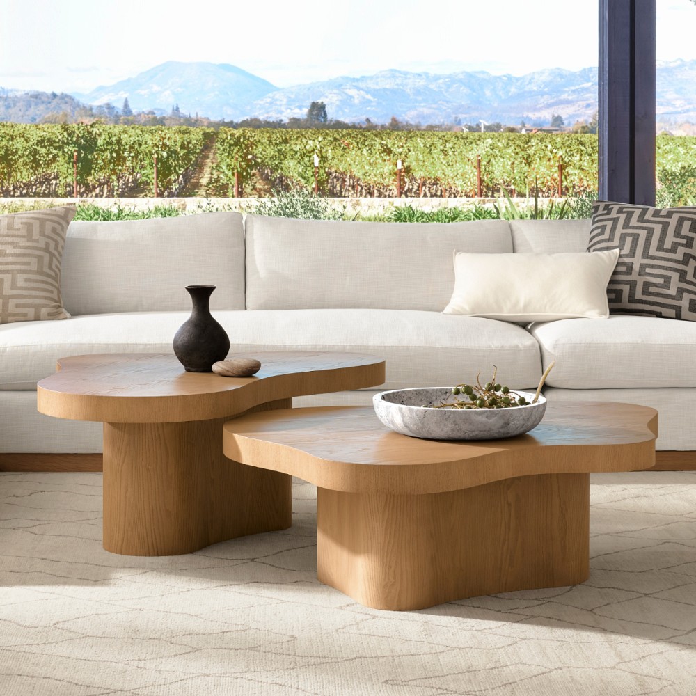 Marin Organic Curved Nesting Coffee Tables (40