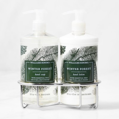 Williams Sonoma Winter Forest Hand Soap & Lotion 3-Piece Set