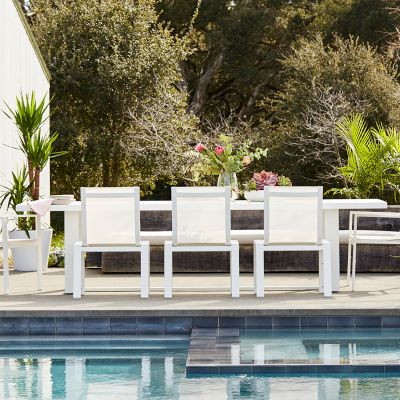Santa Barbara Outdoor Metal Rectangular Dining Table (124