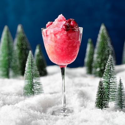 Frozen Cranberry No-Groni Mocktail Recipe