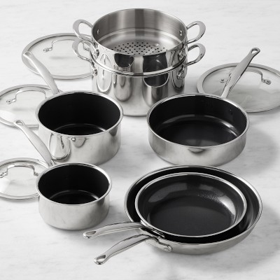 GreenPan™ Premiere Max Stainless-Steel Ceramic Nonstick 11-Piece Cookware Set