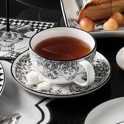 Rory Dobner x Williams Sonoma Ink House Cups and Saucers, Set of 2