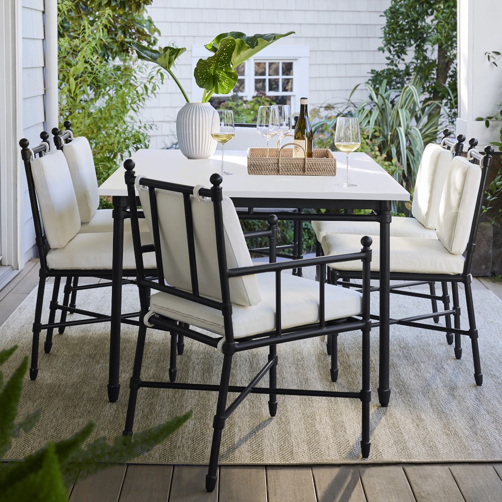 Calistoga Fiberstone Dining Table & Calistoga Dining Chairs (72