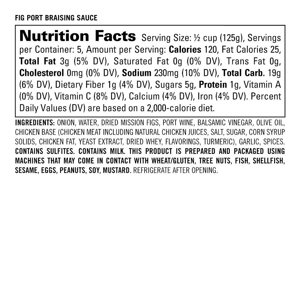 Williams Sonoma Braising Sauce, Fig & Port