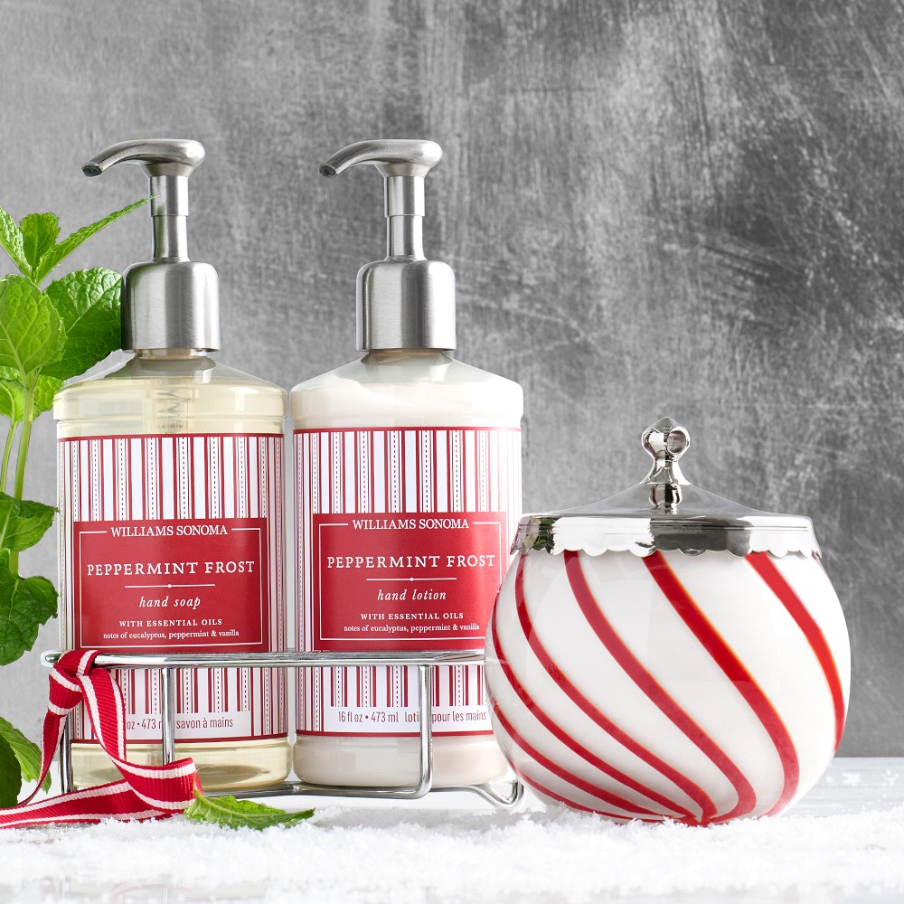 Williams Sonoma Peppermint Hand Soap & Lotion 3-Piece Set
