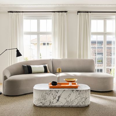 Capri 2-Piece Bumper Sectional (126