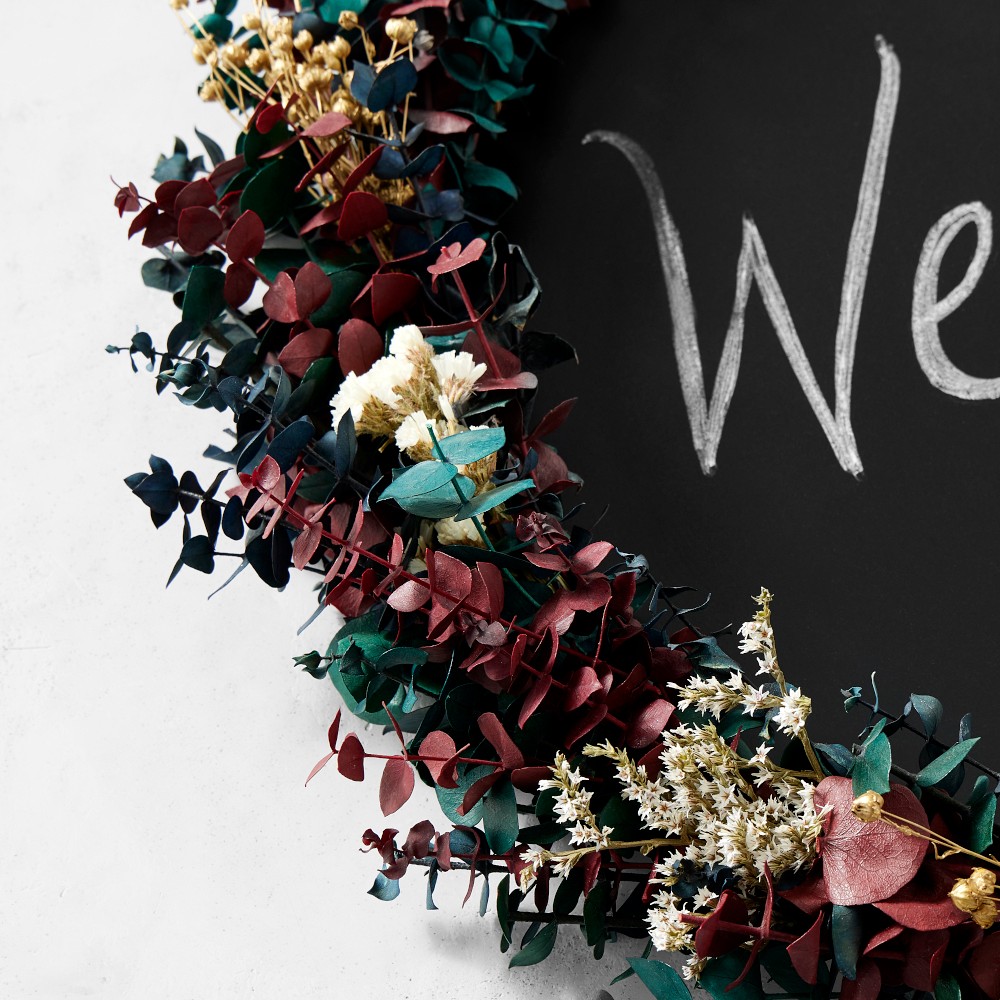 Chalkboard Live Wreath, 30