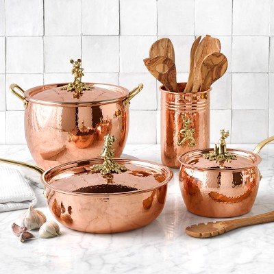 Ruffoni Historia Disney© Hammered Copper Ultimate 9-Piece Cookware Set