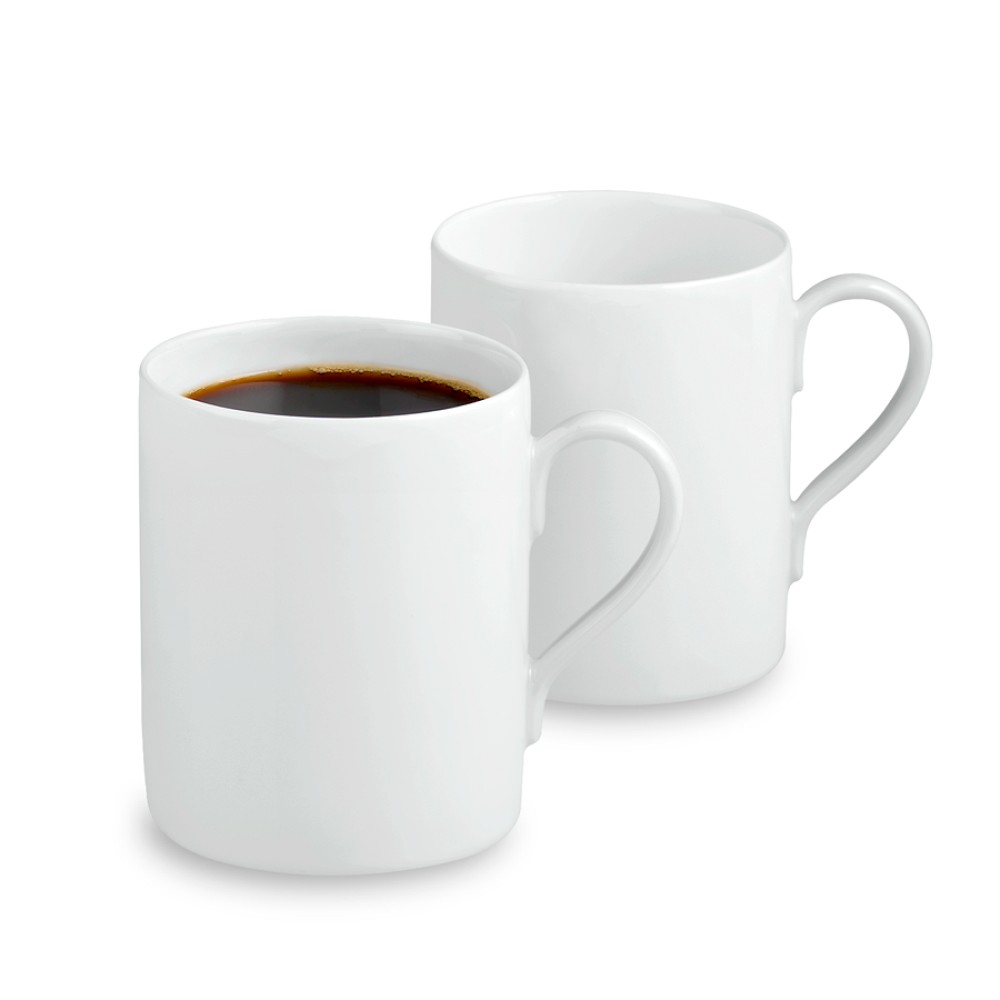 Apilco Tuilleries Porcelain Mugs, Set of 4