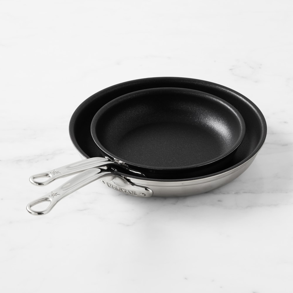 Hestan ProBond Professional Clad TITUM Nonstick Fry Pan Set, 8 1/2