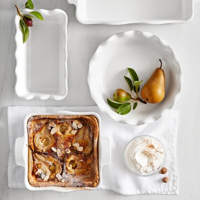 Emile Henry French Ceramic Ruffled Loaf Pan