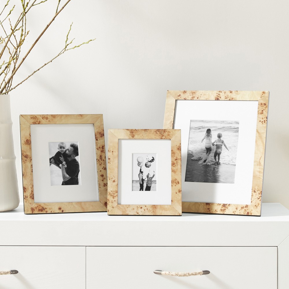 Exotic Burl Wood Gallery Picture Frame