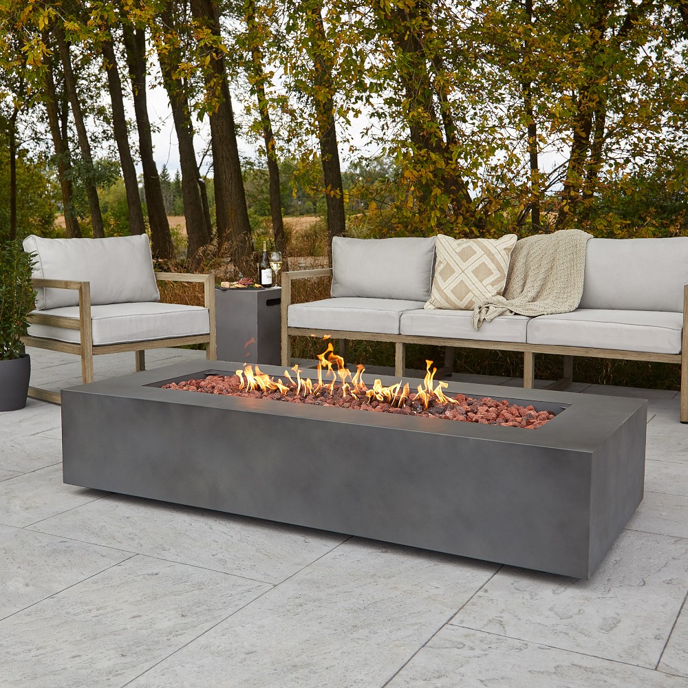 Cardona Rectangular Fire Table (42