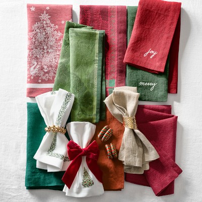 Gold Jingle Bell Napkin Rings, Set of 4