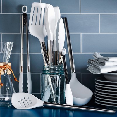 Williams Sonoma Stainless-Steel Silicone Pasta Locking Tongs