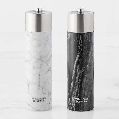 Williams Sonoma Signature Marble Salt & Pepper Mills Set, 9