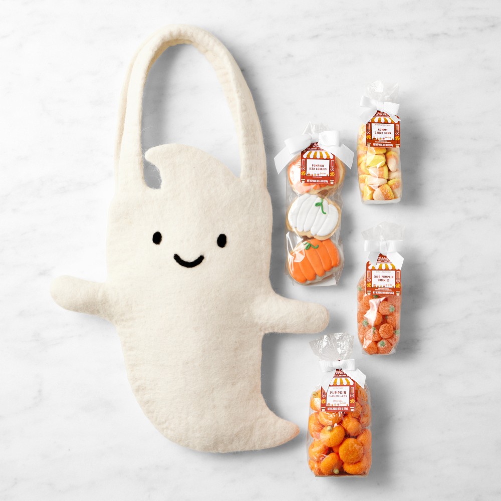West Elm x Williams Sonoma Halloween Trick or Treat Ghost Tote