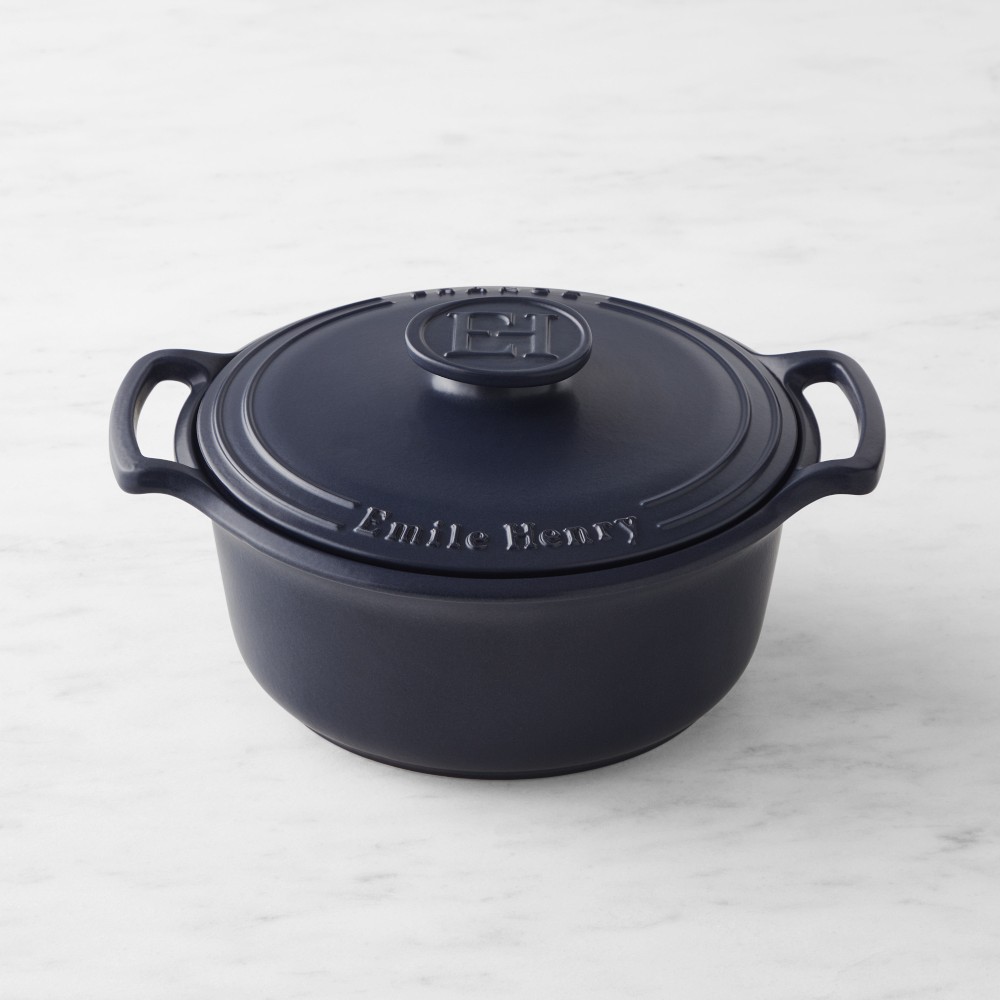Emile Henry Sublime French Ceramic Dutch Oven, Matte Navy