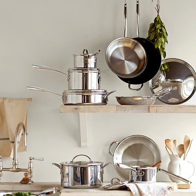 Williams Sonoma Signature Thermo-Clad™ Stainless-Steel Essential Pan, 5-Qt.