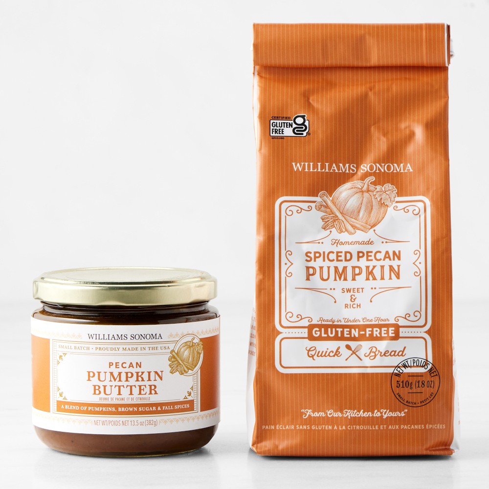 Williams Sonoma Gluten Free Pumpkin Pecan Quick Bread & Spiced Pumpkin Butter