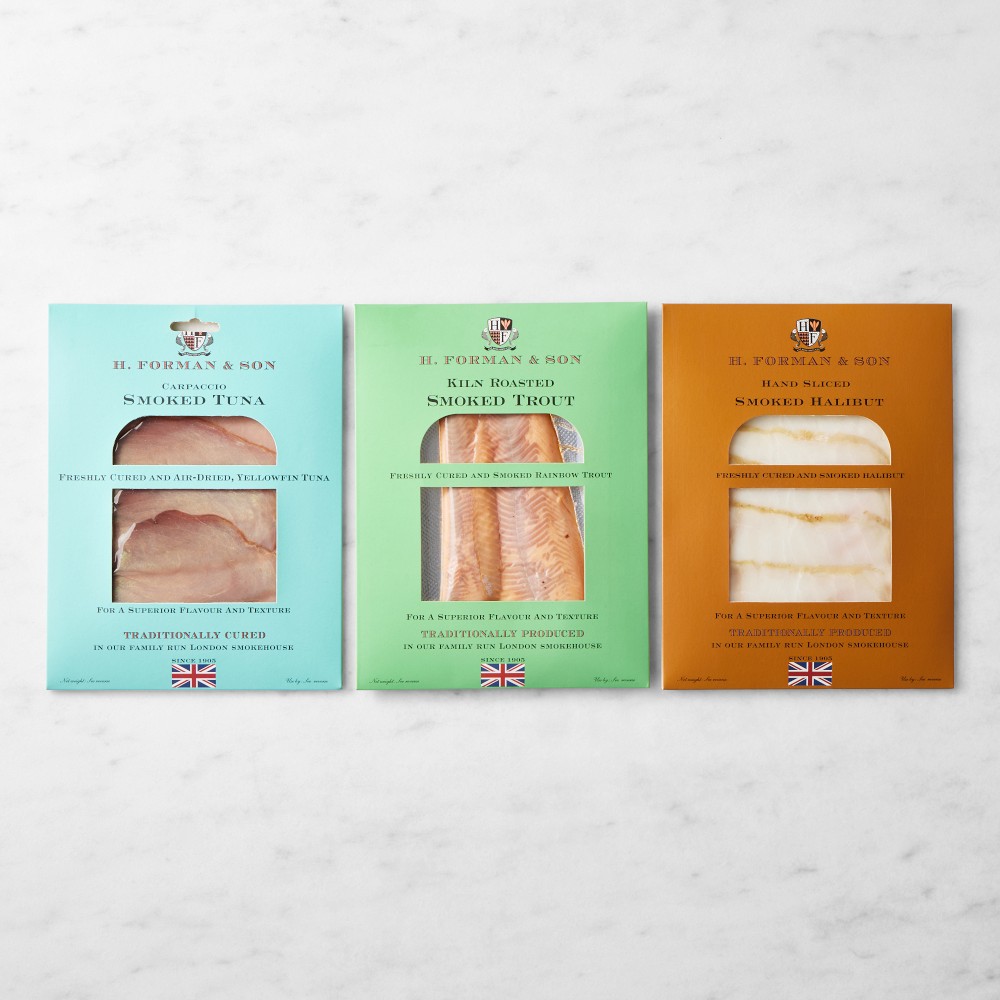 Assorted Smoked Trout, Tuna & Halibut Trio
